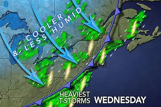 Weather map from AccuWeather
